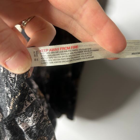 Intimately Free People Babydoll Fairy Grunge Dress Womens Small Lace Trim Slinky - Picture 7 of 8